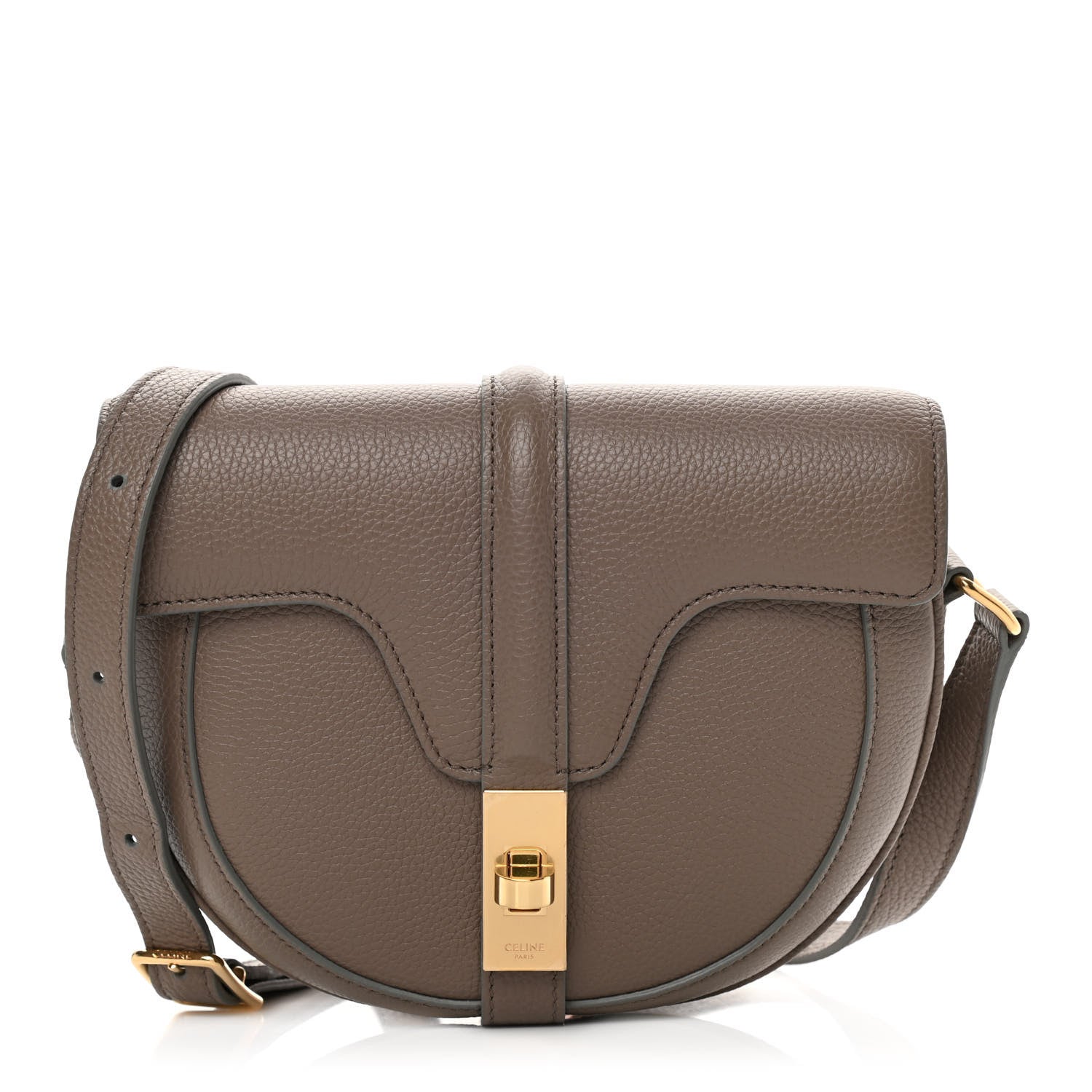 Celine Grained Calfskin Besace Small 16 Taupe 1 of 14