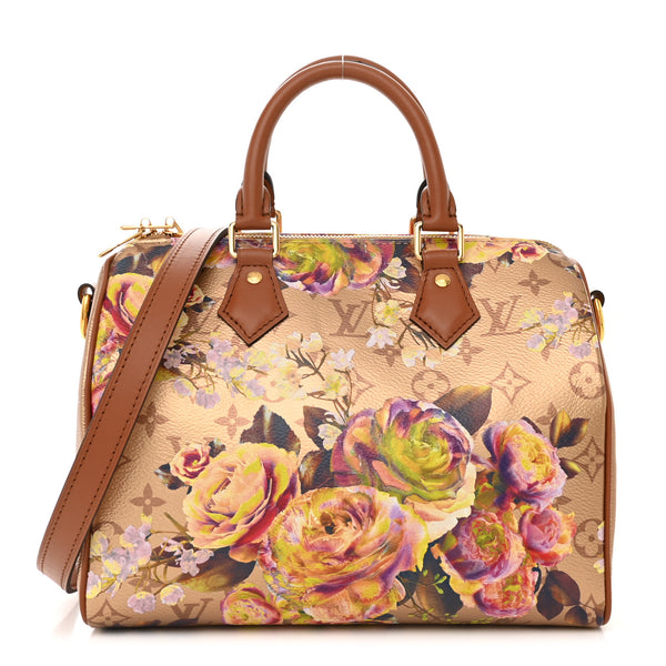 超美品 特価! LÒÙis vÙittÒn  綺麗 ショルダーバッグ Louis Vuitton Metallic Monogram LV Garden Speedy Bandouliere 25