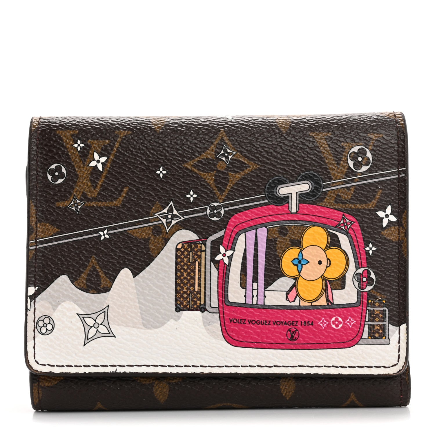 Louis Vuitton Monogram 2019 Christmas Animation Victorine Wallet Fuchsia 1 of 10