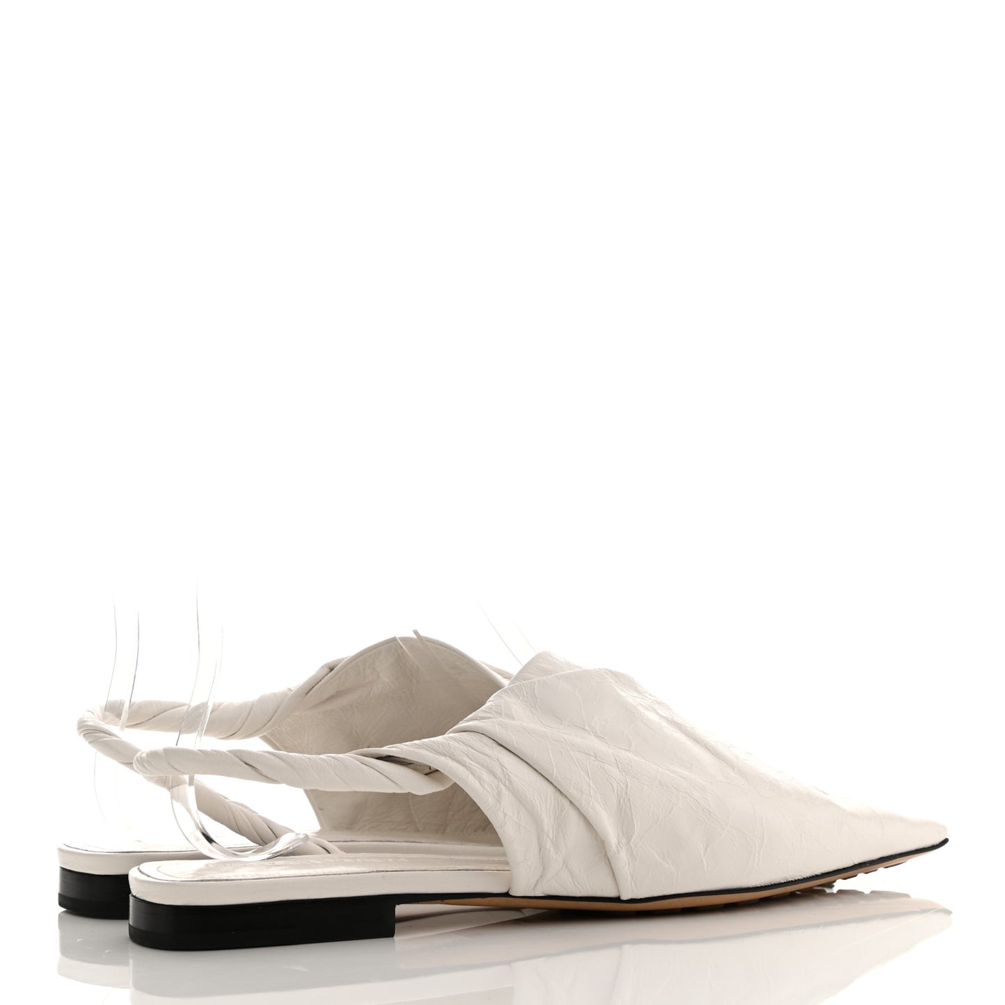 Nappa BV Point Ballet Flats 36 White