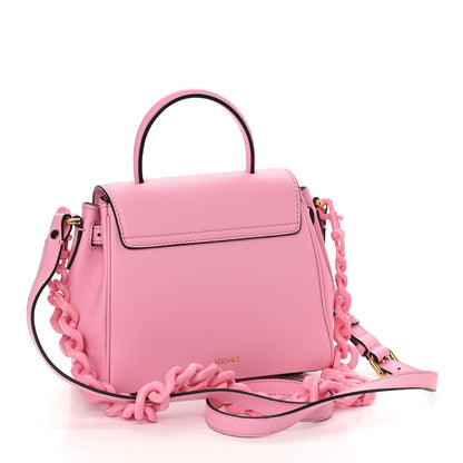 Versace Grained Calfskin Medusa Small Top Handle Handbag Pink 3 of 9