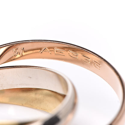Cartier 18K Pink Yellow White Gold Small Trinity Ring 51 5.75 5 of 5