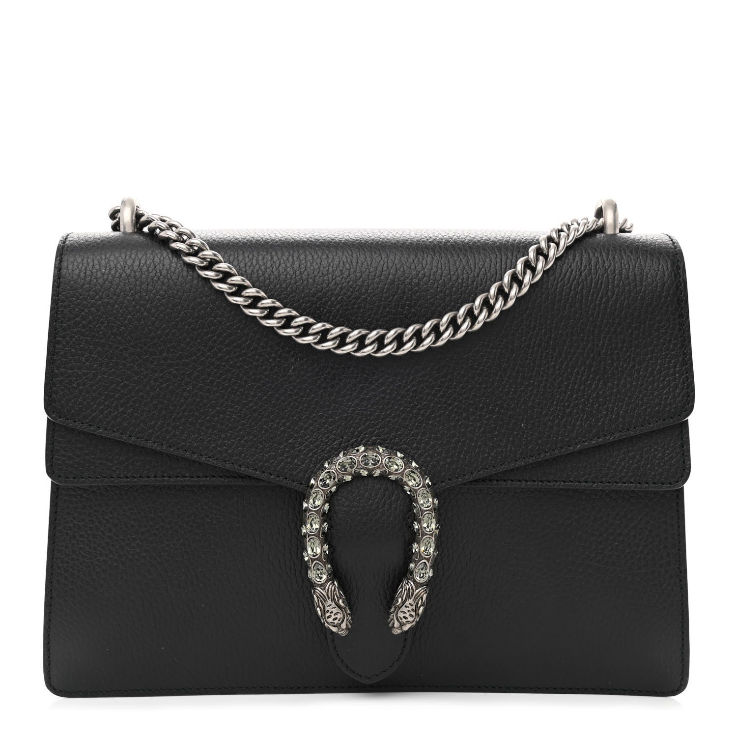 Gucci Dollar Calfskin Crystal Medium Dionysus Shoulder Bag Black Black Diamond 1 of 11