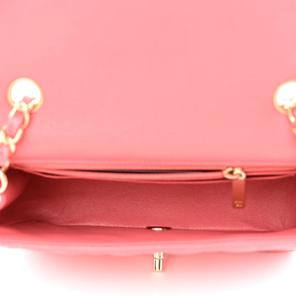 Chanel Caviar Quilted Mini Rectangular Flap Dark Pink 5 of 13