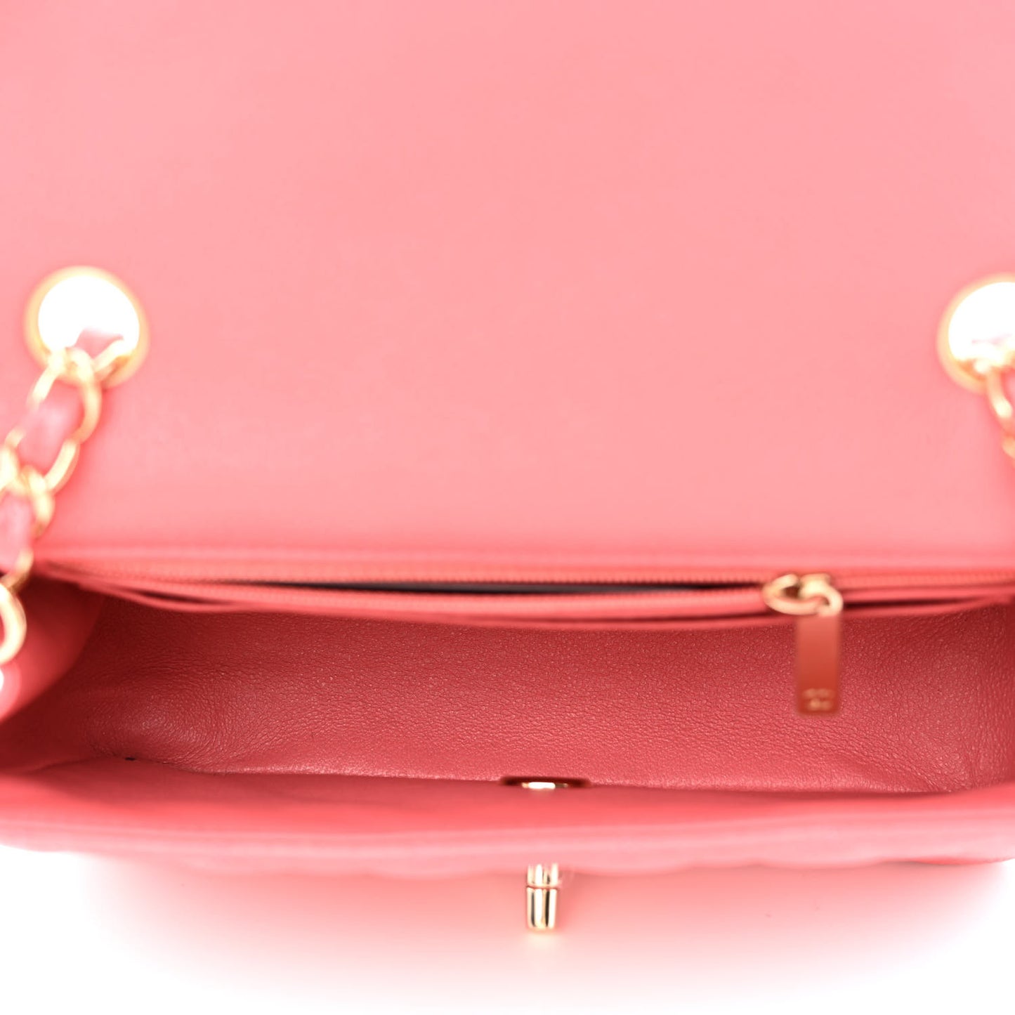 Caviar Quilted Mini Rectangular Flap Dark Pink