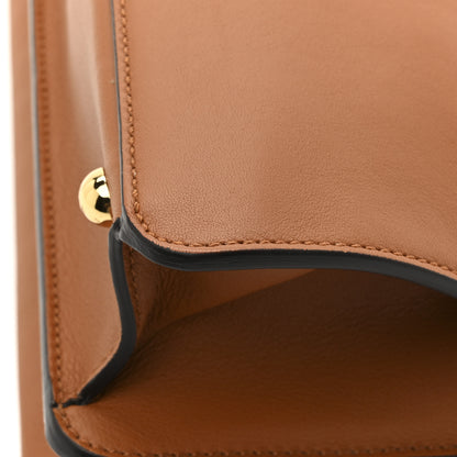 Fendi Vitello Seta Shiny Nappa Medium Peekaboo I SEE U Satchel Brandy Light Rose 12 of 12