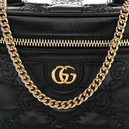 Gucci Calfskin GG Matelasse Mini Top Handle Bag Black 8 of 11