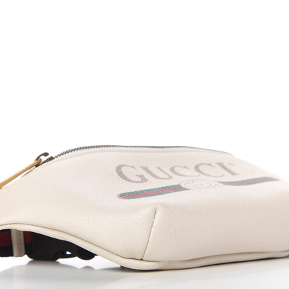Gucci Grained Calfskin Small Logo Belt Bag White 6 of 10