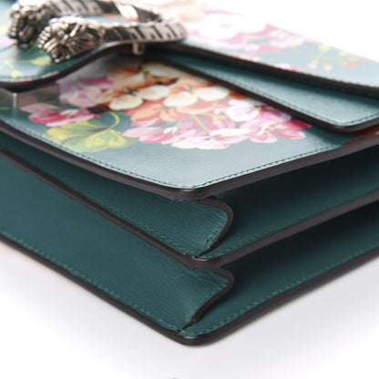 Gucci Calfskin Blooms Print Small Dionysus Shoulder Bag Bright Emerald Multicolor 7 of 10
