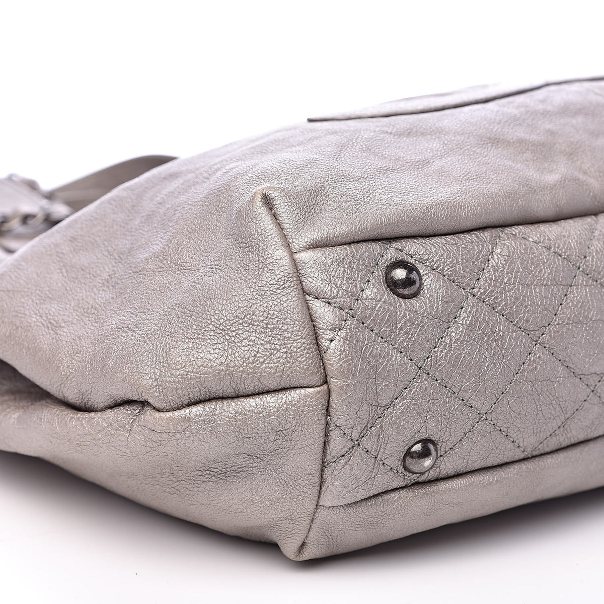 Calfskin Large Trianon Tote Grey