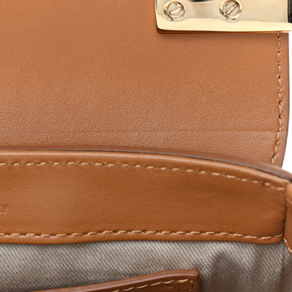 Chloe Shiny Calfskin Suede Mini C Bag Brown 7 of 9