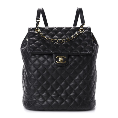 Chanel Lambskin Quilted Large Urban Spirit Backpack Black 1 of 10