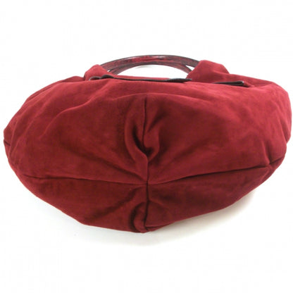 Valentino Garavani Suede Lizard 360 Bow Hobo Red 4 of 11