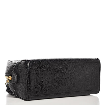 Chanel Caviar CC Large Cosmetic Case Black 4 of 9