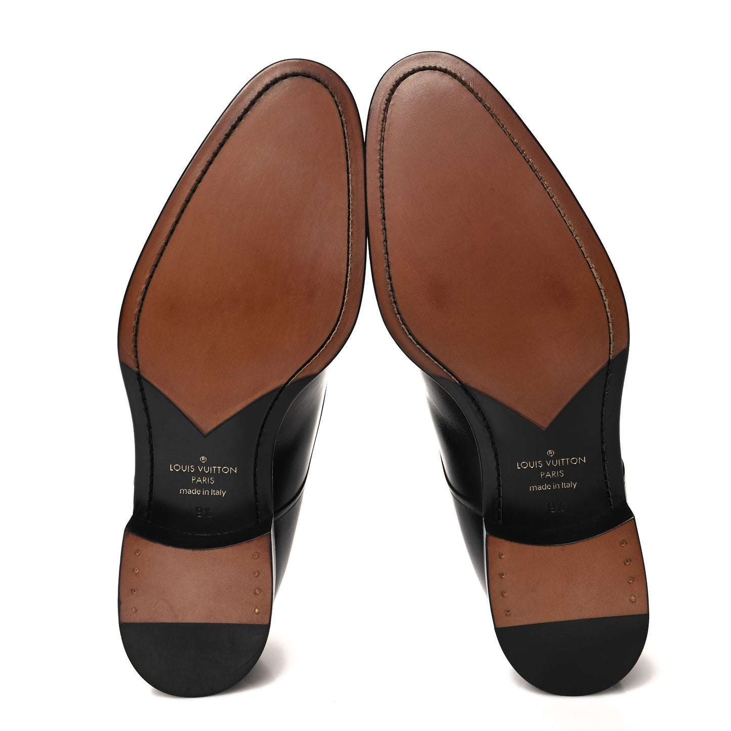 Calfskin Mens Monkstrap Loafers 9.5 Black