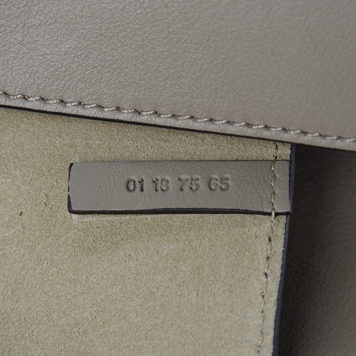 Chloe Suede Calfskin Mini Faye Shoulder Bag Motty Grey 7 of 11