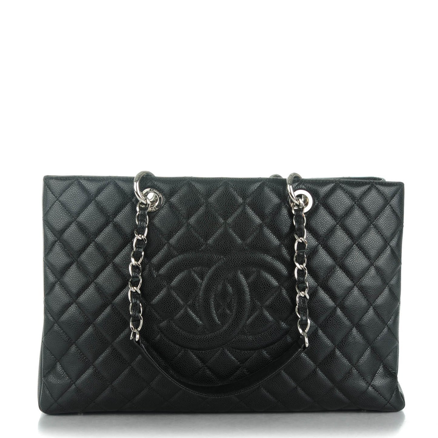 Caviar Quilted XL Grand Shopping Tote GST Black