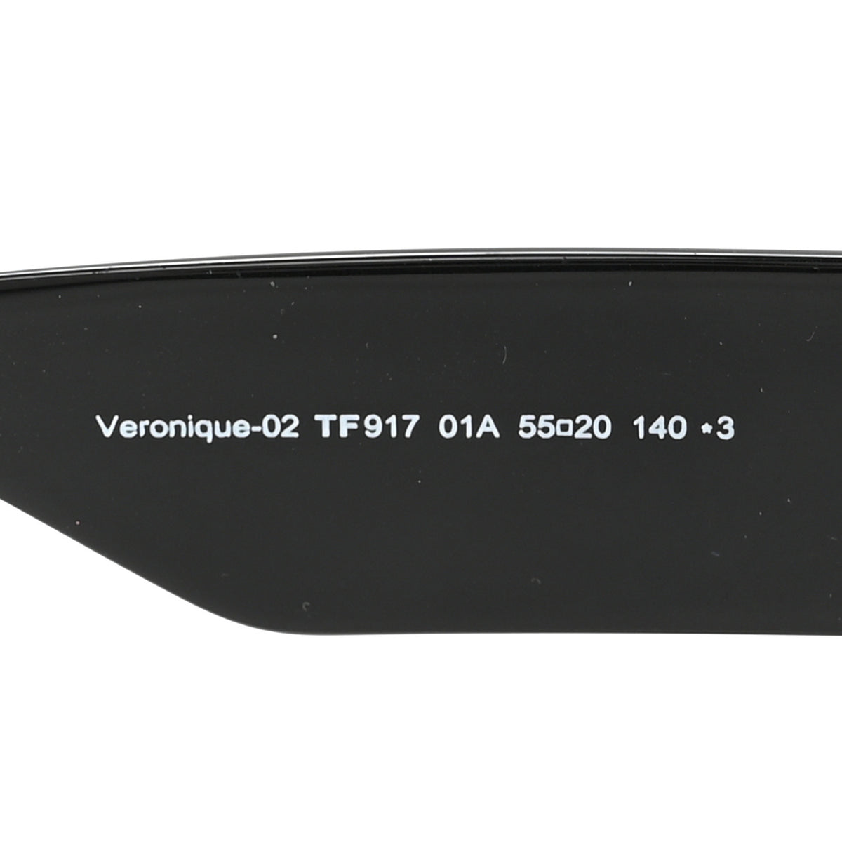 Acetate Veronique Sunglasses TF917 Black