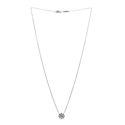 Harry Winston Platinum Diamond Petite Sunflower Pendant Necklace 3 of 8
