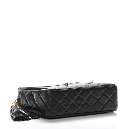 Chanel Lambskin Quilted Tassel Camera Case Black 4 of 8