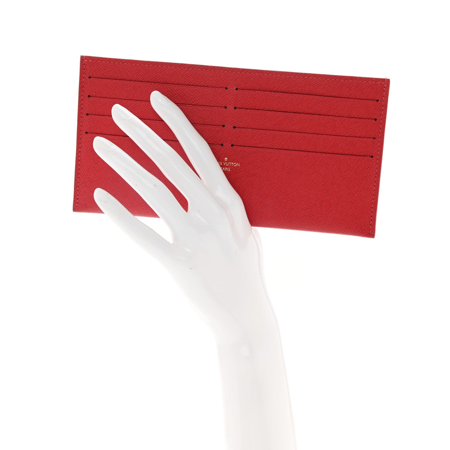 Calfskin Felicie Card Holder Insert Cherry