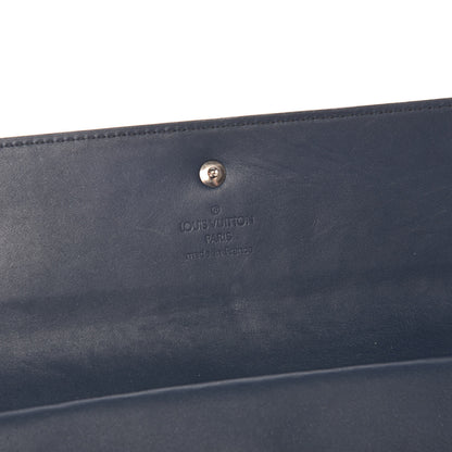 Louis Vuitton Mat Monogram Porte Tresor International Wallet Blue 6 of 11