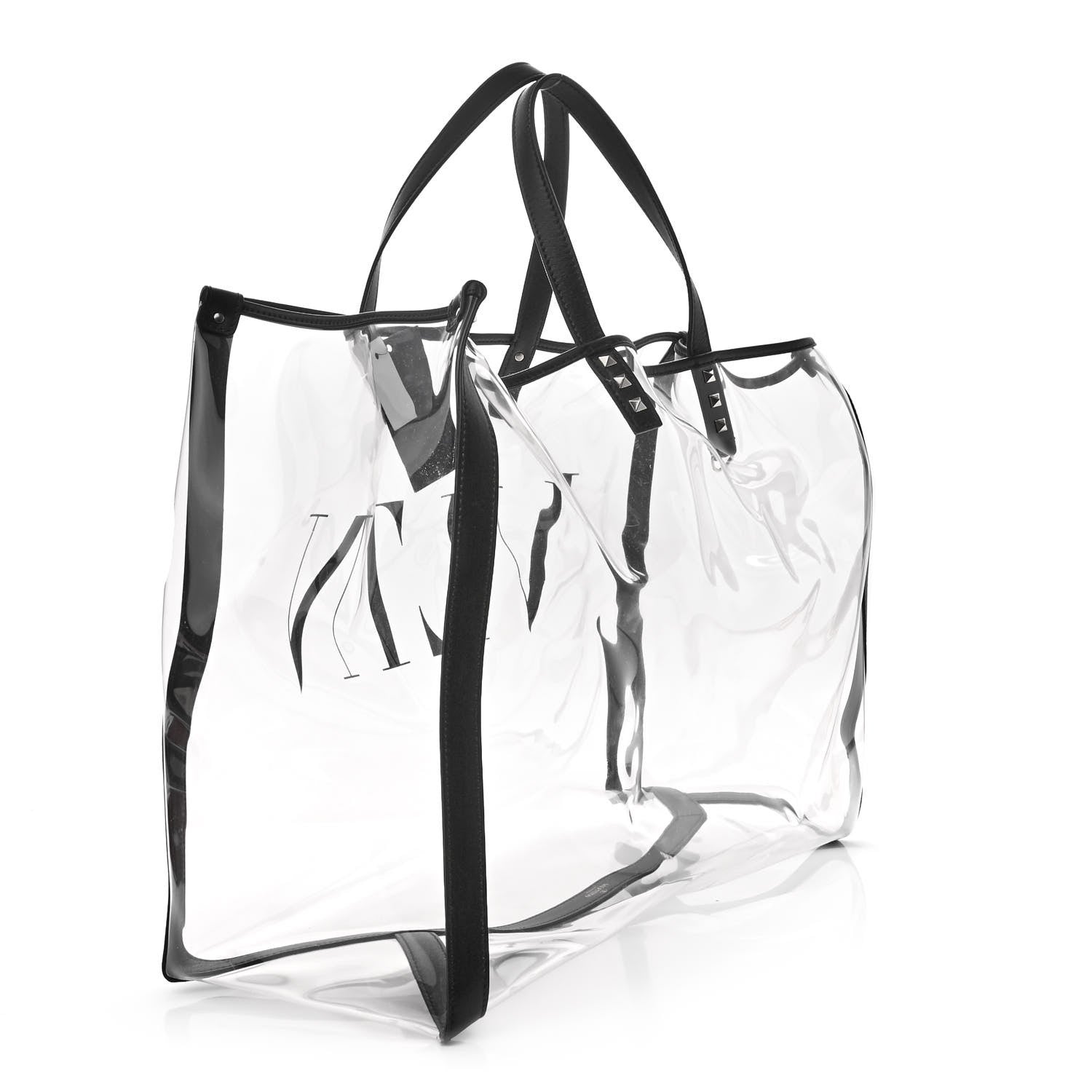 Valentino Garavani Plexy VLTN Large Shopping Bag Transparent 4 of 9