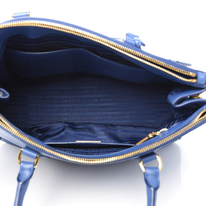 Prada Saffiano Medium Galleria Double Zip Tote Azzurro 6 of 16