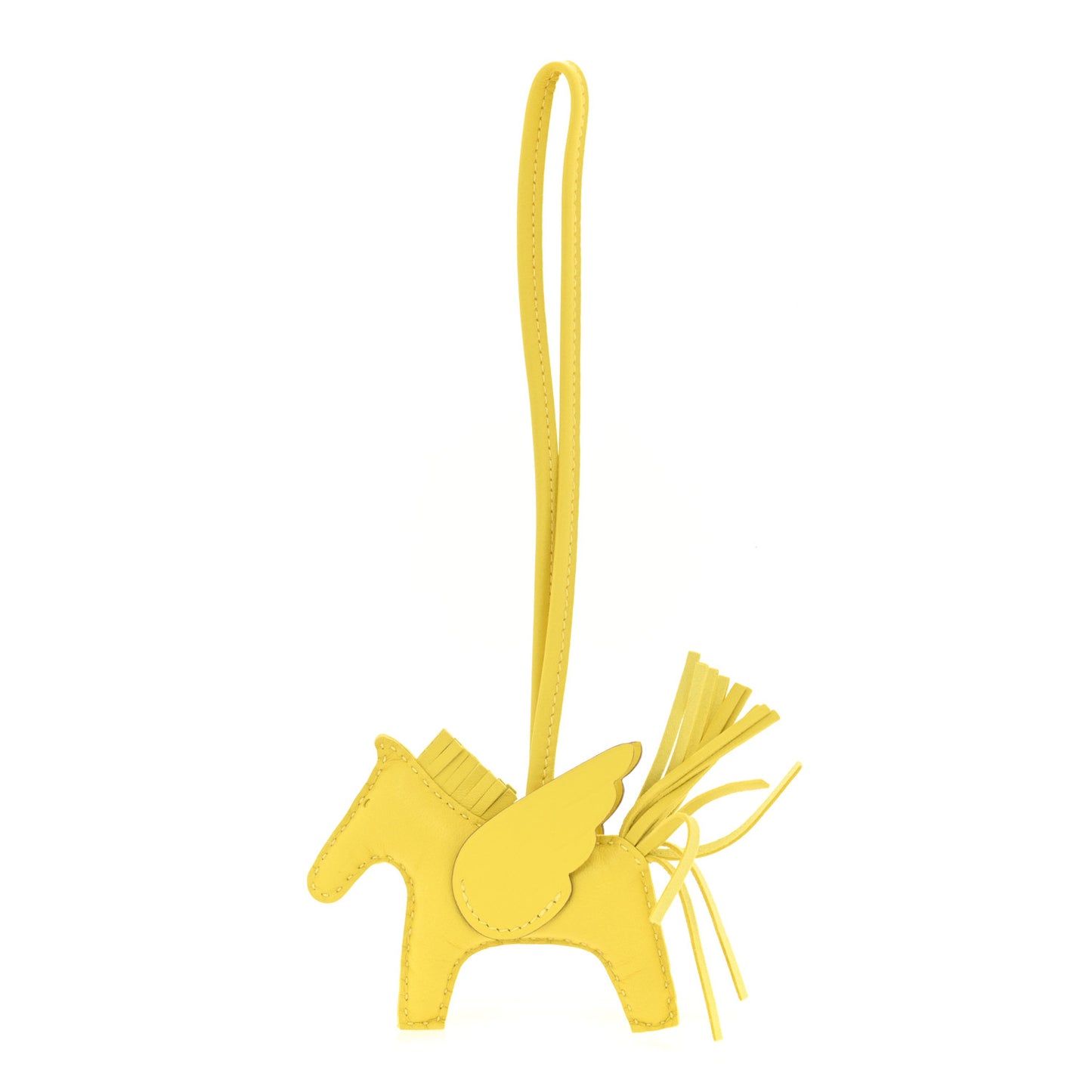 Milo Lambskin Grigri Rodeo Pegase Horse Bag Charm PM Lime