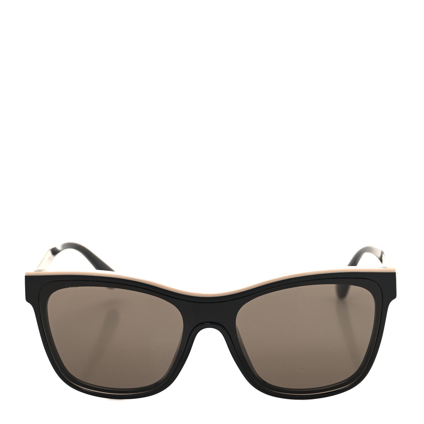 Acetate Logo Shield Sunglasses 5418 A Black