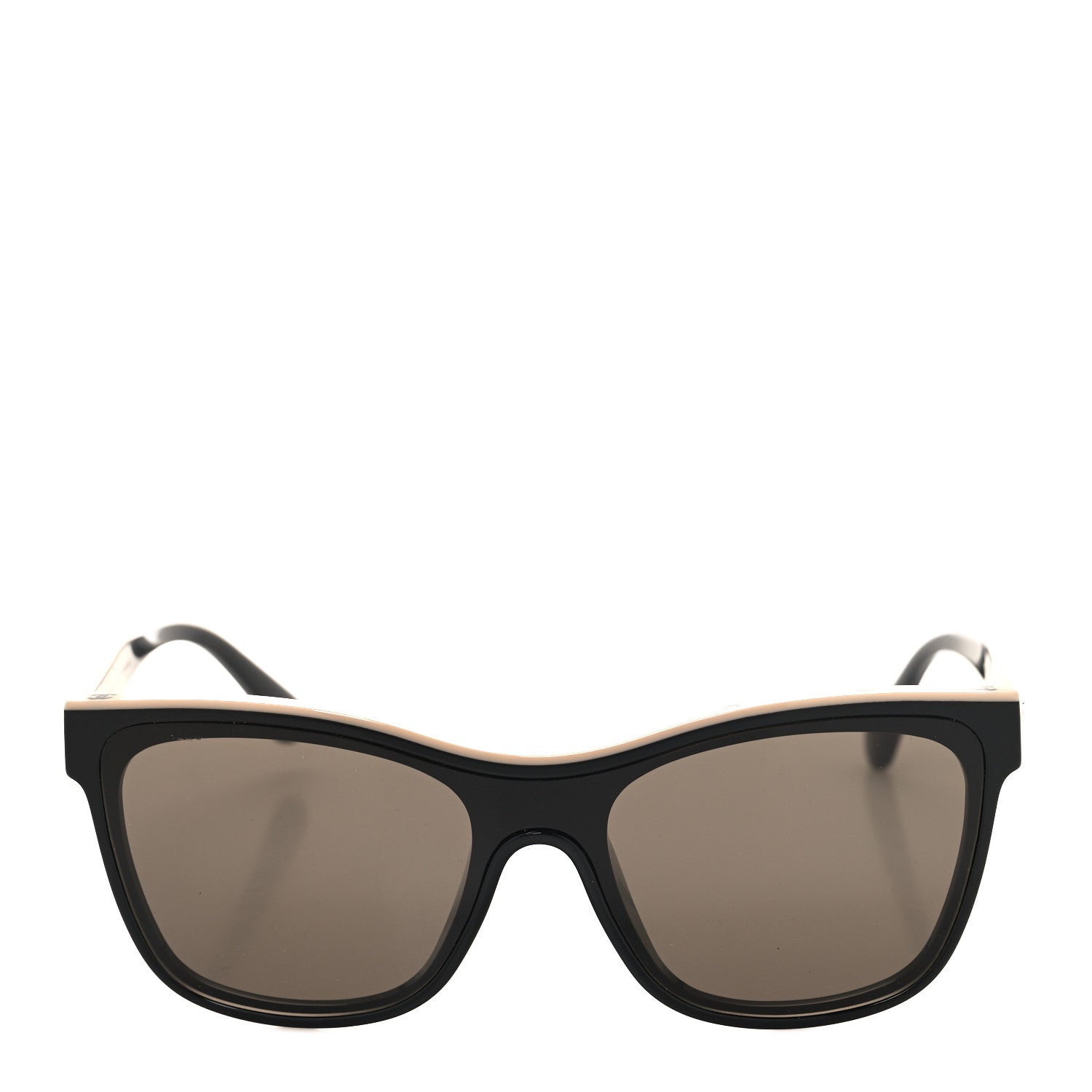 Chanel Acetate Logo Shield Sunglasses 5418 A Black 2 of 7