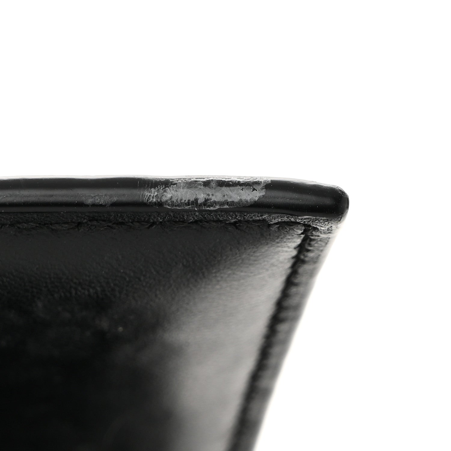 Balenciaga Shiny Calfskin Monochrome Crocodile Embossed Hourglass Chain Bag Black 12 of 13