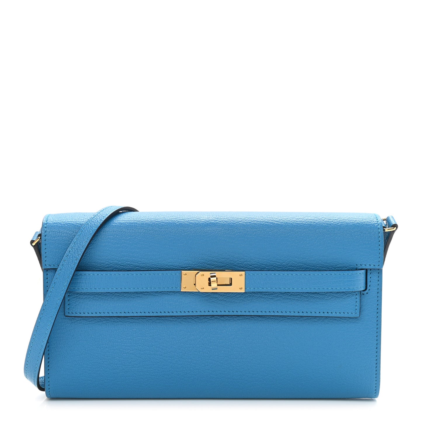 Chevre Mysore Kelly Wallet To Go Bleu Zanzibar
