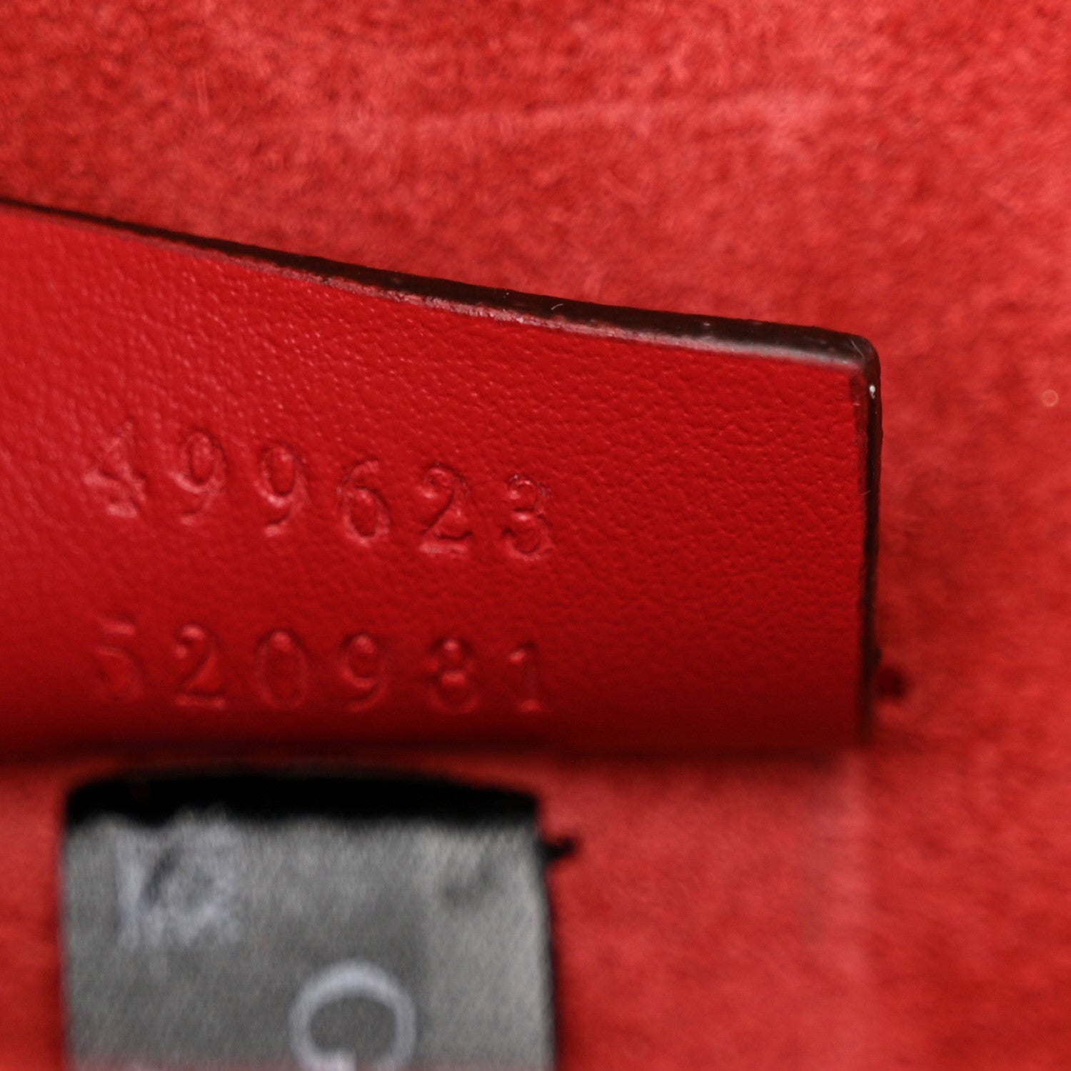 Gucci GG Supreme Monogram Suede Crystal Small Dionysus Shoulder Bag Vulcanic Red 7 of 11