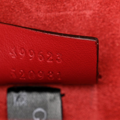 Gucci GG Supreme Monogram Suede Crystal Small Dionysus Shoulder Bag Vulcanic Red 7 of 11