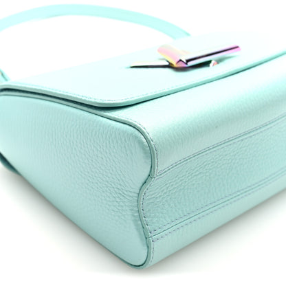 Louis Vuitton Iridescent Grained Calfskin Summer Splash Twist MM Blue 9 of 10