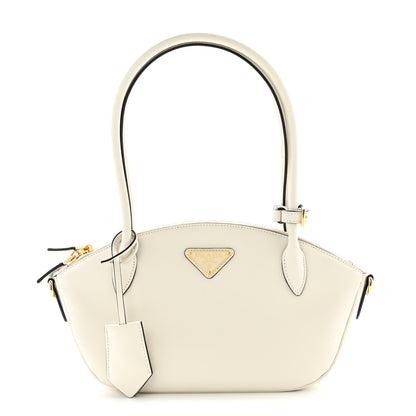 Prada City Calfskin Small Triangle Shoulder Bag White 1 of 10
