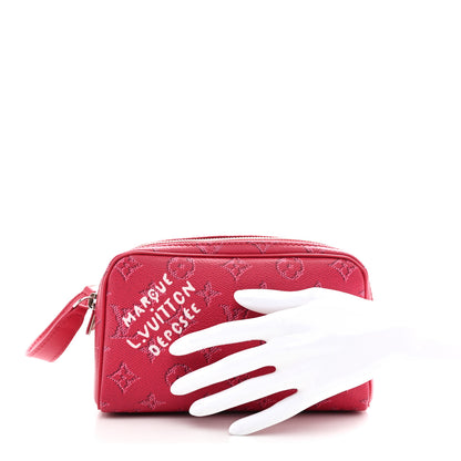 Louis Vuitton Monogram Heritage Mini Dopp Kit Toilet Pouch Pondichery Pink 2 of 9