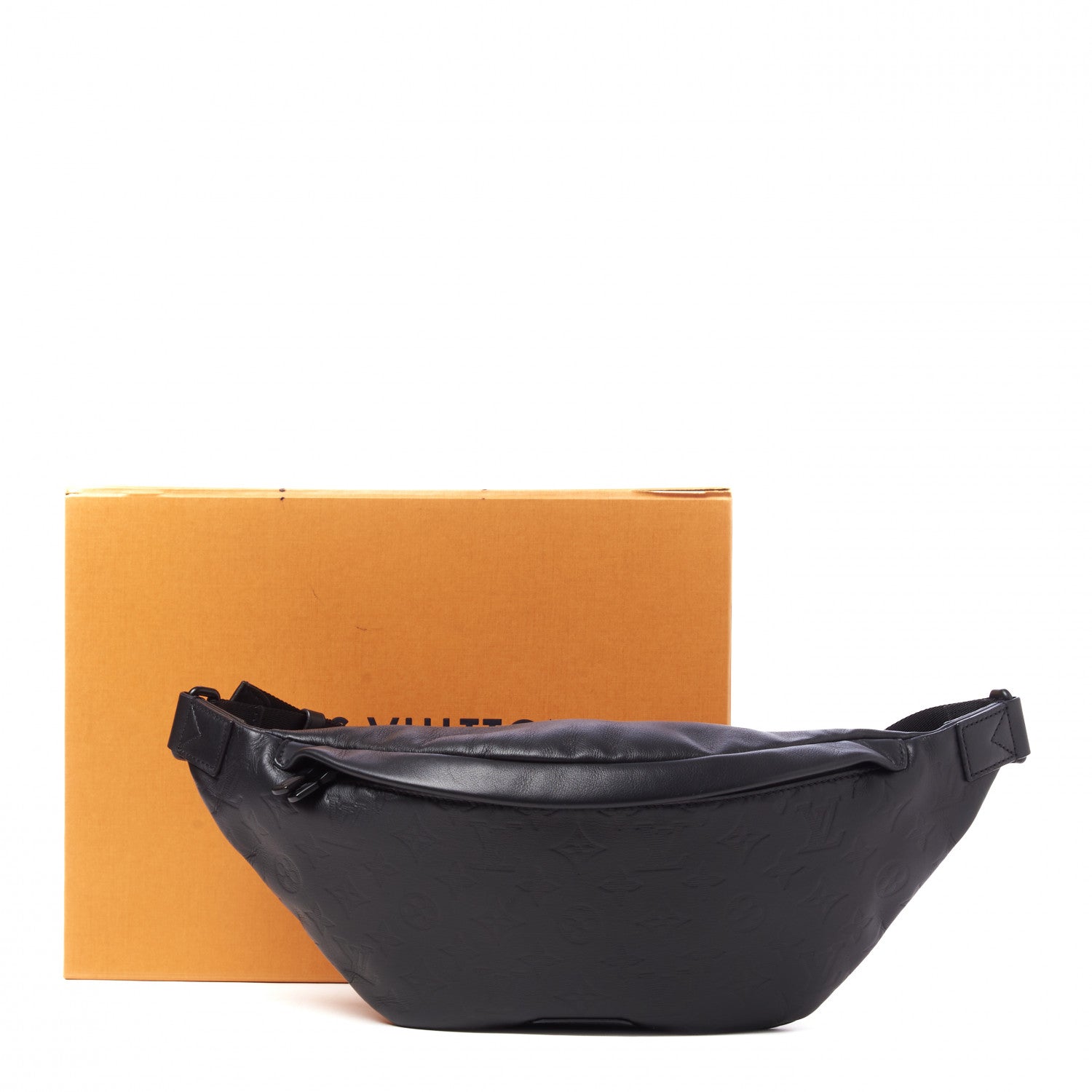 Louis Vuitton Calfskin Monogram Shadow Discovery Bumbag Black 10 of 10