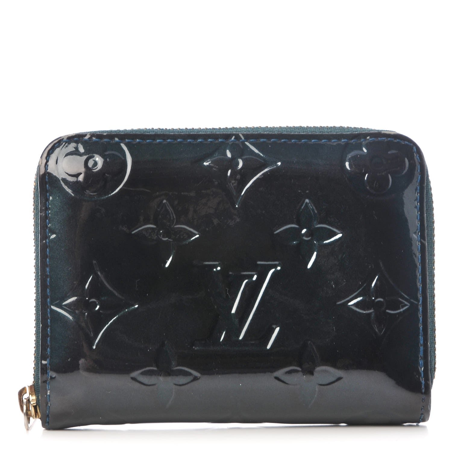 Louis Vuitton Vernis Zippy Coin Purse Blue Nuit 1 of 9