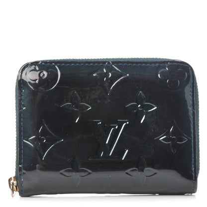Louis Vuitton Vernis Zippy Coin Purse Blue Nuit 1 of 9