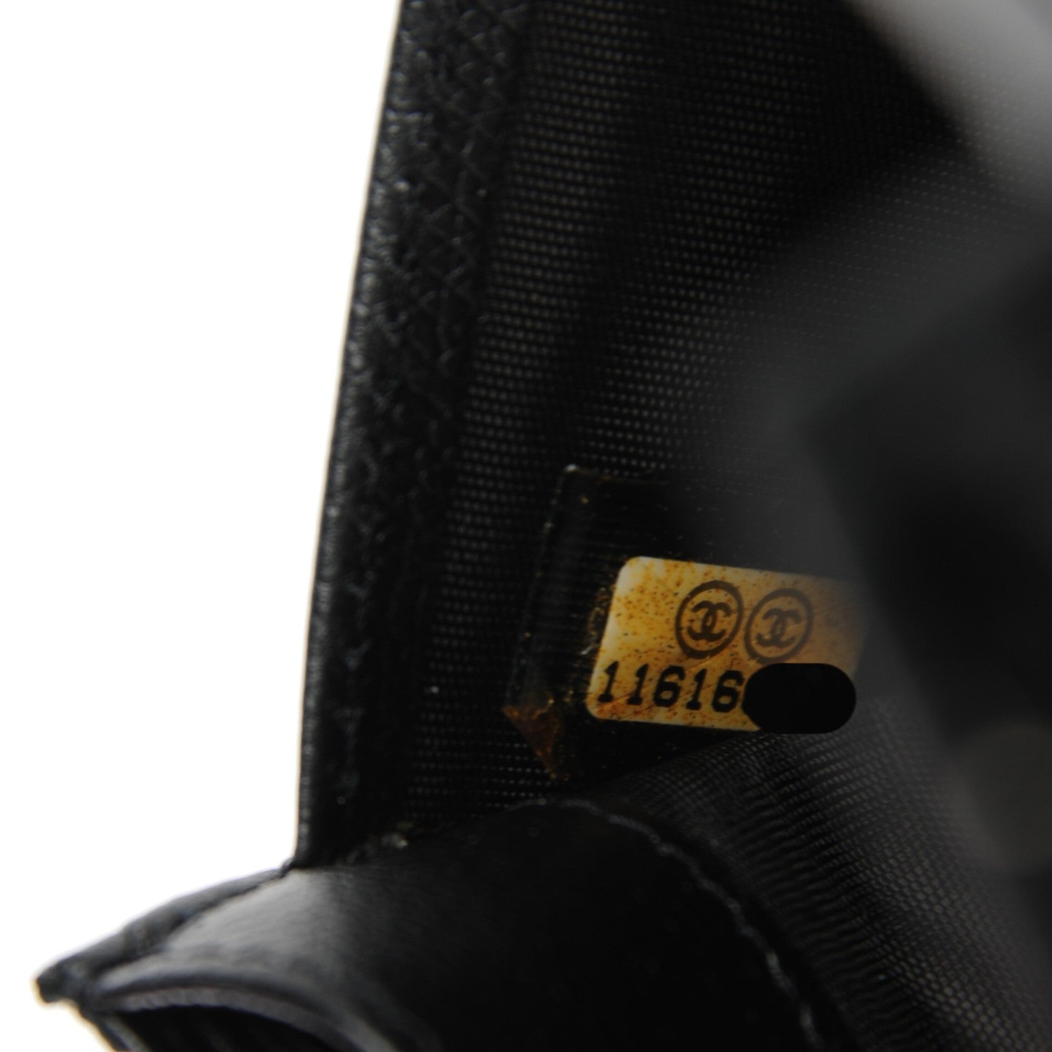 Chanel Grained Calfskin CC Button Yen Wallet Black 8 of 9