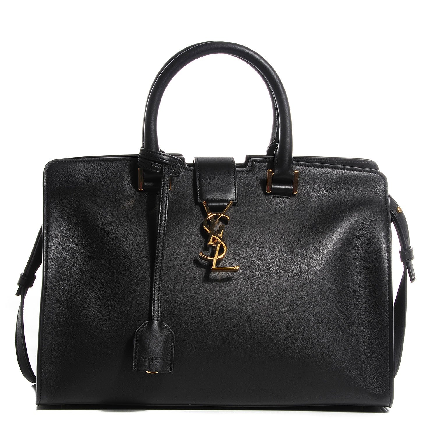 Saint Laurent Calfskin Small Monogram Cabas Black 1 of 10