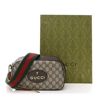 Gucci GG Supreme Monogram Web Neo Vintage Shoulder Bag Beige New Acero Crop 11 of 11