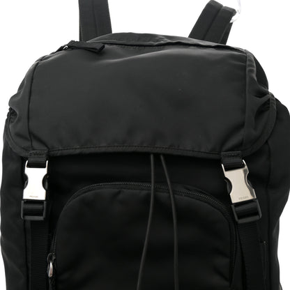 Prada Tessuto Nylon Montagna Double Buckle Backpack Black 9 of 11