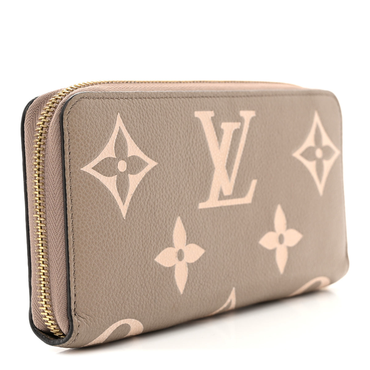 Empreinte Monogram Giant Zippy Wallet Tourterelle Creme