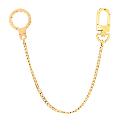 Louis Vuitton Metal Pochette Extender Key Ring Chain Gold 1 of 4