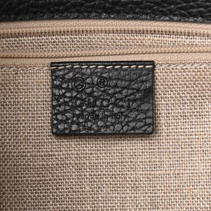 Gucci Dollar Calfskin Interlocking G Shoulder Bag Black 6 of 10