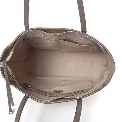 MCM Calfskin Ottomar Monogram Medium Klara Top Zip Tote New Beige 5 of 8