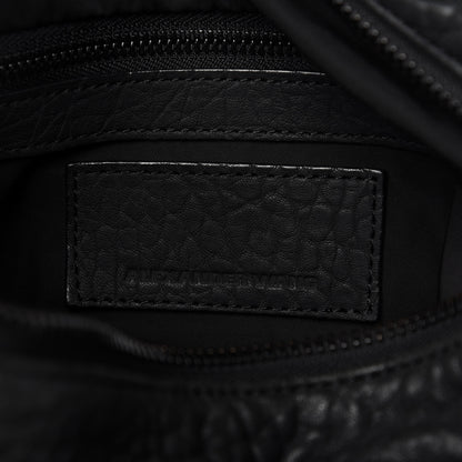 Alexander Wang Pebbled Lambskin Rocco Matte Black Iridescent Hardware 8 of 8